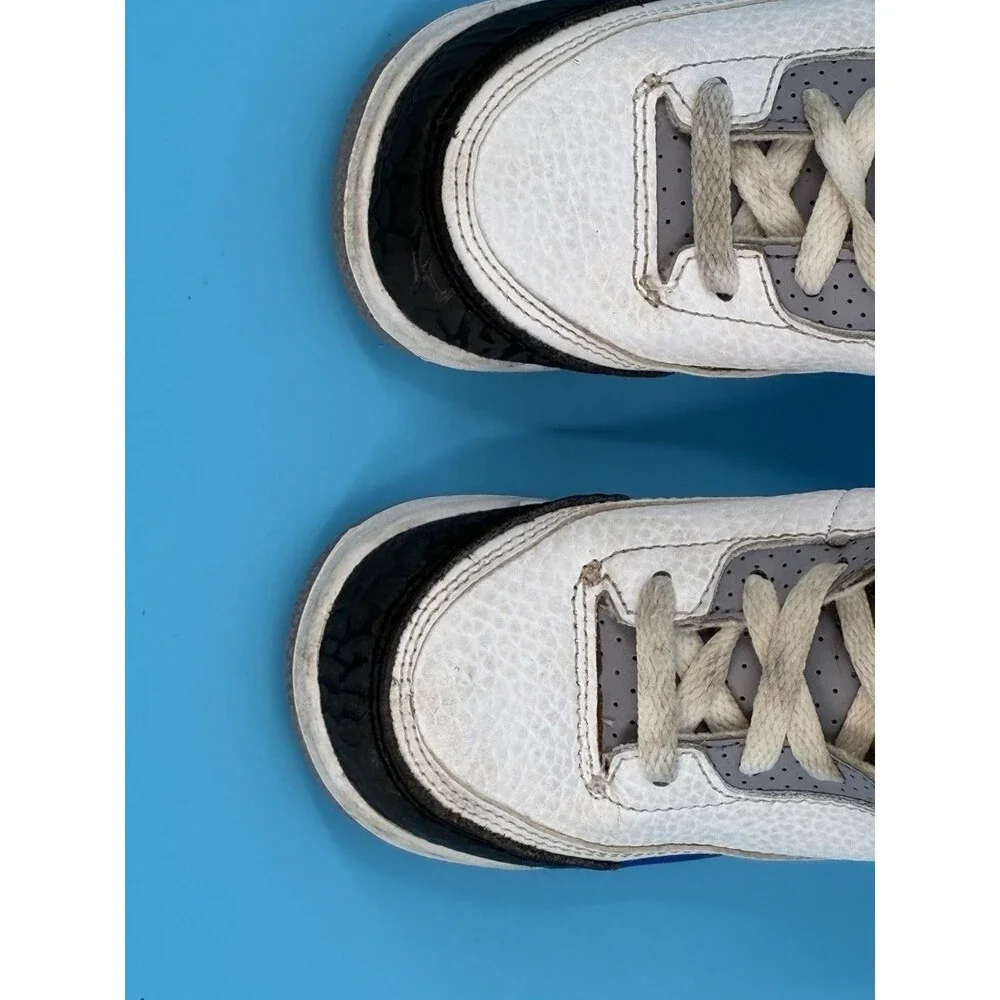 Air Jordan 3 Retro Racer Blue Toddler 8C White Black Blue 832033-145